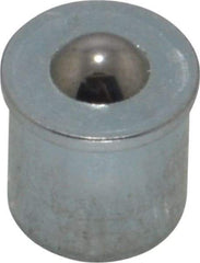 Gits - Steel, Zinc Plated, Plain Drive One Piece, Ball Valve Oil Hole Cover - 0.315-0.317" Drive Diam, 5/16" Drive-In Hole Diam, 5/16" Drive Length, 3/8" Overall Height - A1 Tooling