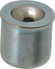 Gits - Steel, Zinc Plated, Plain Drive One Piece, Ball Valve Oil Hole Cover - 0378-0.380" Drive Diam, 3/8" Drive-In Hole Diam, 3/8" Drive Length, 15/32" Overall Height - A1 Tooling