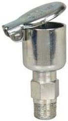 Gits - 9/64 Ounce Capacity, 1/8-27 Thread, Steel, Zinc Plated, Brazed Body Oil Cup - 1-21/32" High, 5/16" Thread Length, Gravity Feed - A1 Tooling