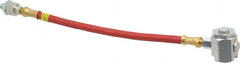 Alemite - 12" Long, 4,800 psi Operating Pressure, Grease Gun Hose & Coupler Assembly - 1/8 NPTF, Includes Swivel - A1 Tooling