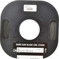 M.K. MORSE - 1/4" x 100' x 0.025" Carbon Steel Band Saw Blade Coil Stock - 14 TPI, Toothed Edge, Raker Set, Flexible Back, Constant Pitch, - A1 Tooling