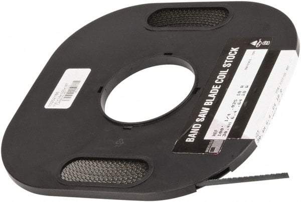 M.K. MORSE - 1/4" x 100' x 0.025" Carbon Steel Band Saw Blade Coil Stock - 18 TPI, Toothed Edge, Raker Set, Flexible Back, Constant Pitch, - A1 Tooling