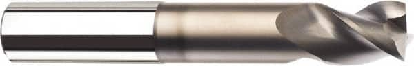 SGS - 1", 2 Flute, Single End, Solid Carbide, 0.04" Corner Radius End Mill - 4" OAL, 45° Helix, Right Hand Flute, 1-1/4" LOC, Right Hand Cut, 2-1/8" Extended Reach - A1 Tooling