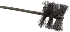 Osborn - 1-1/4" Diam Helical Steel Tube Brush - 0.008" Filament Diam, 1" Brush Length, 3-1/2" OAL, 1/8" Diam Shank - A1 Tooling