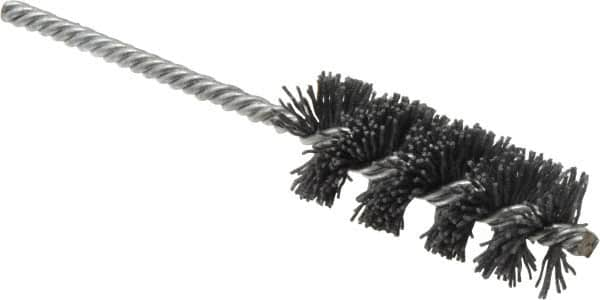 Osborn - 1" Diam Helical Nylon Tube Brush - 2-1/2" Brush Length, 5-1/2" OAL, 0.208" Diam Shank - A1 Tooling