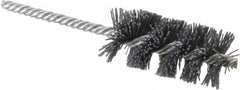 Osborn - 1-1/4" Diam Helical Nylon Tube Brush - 2-1/2" Brush Length, 5-1/2" OAL, 1/4" Diam Shank - A1 Tooling