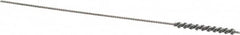 Osborn - 0.105" Diam Helical Nylon Tube Brush - 1" Brush Length, 4" OAL, 0.046" Diam Shank - A1 Tooling