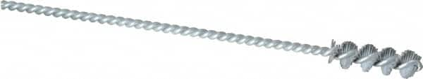 Osborn - 0.325" Diam Helical Nylon Tube Brush - 1" Brush Length, 5" OAL, 0.119" Diam Shank - A1 Tooling