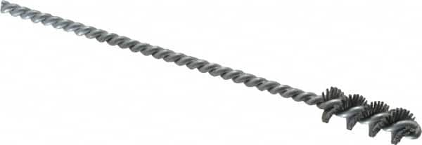 Osborn - 0.385" Diam Helical Nylon Tube Brush - 1" Brush Length, 5" OAL, 0.152" Diam Shank - A1 Tooling