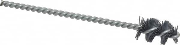 Osborn - 0.64" Diam Helical Nylon Tube Brush - 1" Brush Length, 5" OAL, 0.169" Diam Shank - A1 Tooling