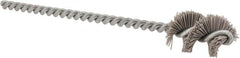 Osborn - 0.64" Diam Helical Nylon Tube Brush - 1" Brush Length, 5" OAL, 0.169" Diam Shank - A1 Tooling