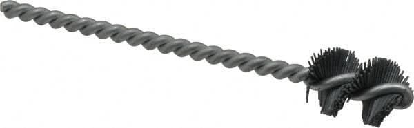 Osborn - 0.765" Diam Helical Nylon Tube Brush - 1" Brush Length, 5" OAL, 0.228" Diam Shank - A1 Tooling