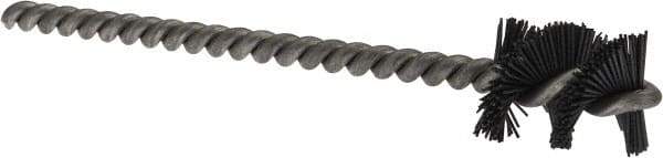 Osborn - 0.765" Diam Helical Nylon Tube Brush - 1" Brush Length, 5" OAL, 0.228" Diam Shank - A1 Tooling