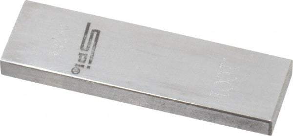 SPI - 0.1001" Rectangular Steel Gage Block - Accuracy Grade 0, Includes NIST Traceability Certification - A1 Tooling