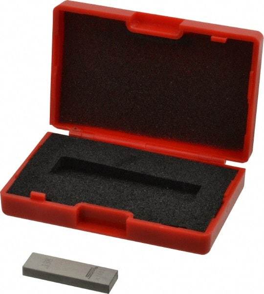 SPI - 0.138" Rectangular Steel Gage Block - Accuracy Grade 0, Includes NIST Traceability Certification - A1 Tooling