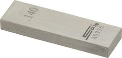 SPI - 0.14" Rectangular Steel Gage Block - Accuracy Grade 0, Includes NIST Traceability Certification - A1 Tooling