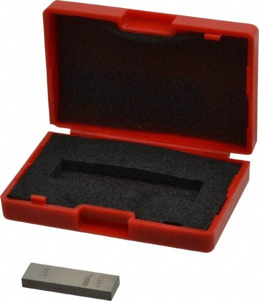 SPI - 0.144" Rectangular Steel Gage Block - Accuracy Grade 0, Includes NIST Traceability Certification - A1 Tooling