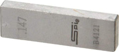 SPI - 0.147" Rectangular Steel Gage Block - Accuracy Grade 0, Includes NIST Traceability Certification - A1 Tooling