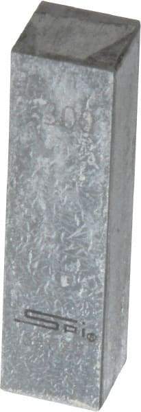 SPI - 0.3" Rectangular Steel Gage Block - Accuracy Grade 0, Includes NIST Traceability Certification - A1 Tooling