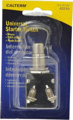 Gardner Bender - 12 Volt, 15 Amp, UniVoltersal Starter Switch - Momentary On Sequence, 1 Switch, Gold/Silver - A1 Tooling