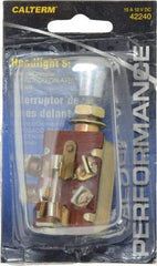 Gardner Bender - 3 Position, 12 Volt, 15 Amp, Fused Headlight Switch - Off-Park-Park & Headlights Sequence, 1 Switch, Gold/Silver - A1 Tooling