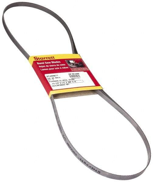 Starrett - 4' 5-3/4" Long x 0.02" Thick, 10 to 14 Teeth per Inch, Portable Band Saw Blade - Bi-Metal Blade, High Speed Steel Teeth, Toothed Edge - A1 Tooling