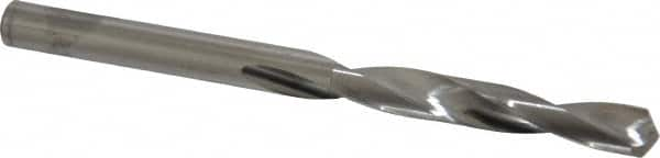 SGS - 17/64" 118° Solid Carbide Jobber Drill - Bright Finish, Right Hand Cut, Spiral Flute, Straight Shank, 3-1/2" OAL, Faceted Point - A1 Tooling