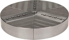 Northfield - 6" & Up Chuck Capacity, Northfield Air Style Attachment, Round Soft Lathe Chuck Jaw - 3 Jaws, Aluminum, 5.92" Wide x 1" High - A1 Tooling