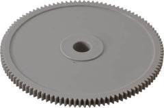 Made in USA - 48 Pitch, 2-1/4" Pitch Diam, 2.292" OD, 108 Tooth Spur Gear - 1/8" Face Width, 1/4" Bore Diam, 39/64" Hub Diam, 20° Pressure Angle, Acetal - A1 Tooling