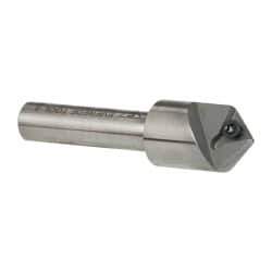 Everede Tool - 90° Included Angle, 0.621" Max Cut Diam, 5/8" Body Diam, 3/8" Shank Diam, 2-1/2" OAL, Indexable Countersink - 1 Triangle Insert, TPGH 215 Insert Style, Series IND - A1 Tooling