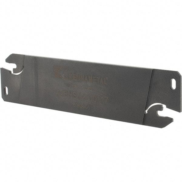 Kennametal - 1.0236" Blade Height, 0.0709" Blade Width, 4.3307" OAL, Neutral Cut, Double End Indexable Cut-Off Blade - 17mm Max Depth of Cut, A2BNSN Blade, A2 Cut-Off Series - A1 Tooling