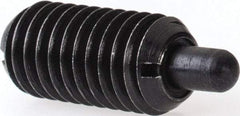 Gibraltar - M8 x 1.25, 16mm Thread Length, 5mm Plunger Projection, Steel Threaded Spring Plunger - 3.43mm Max Plunger Diam, 0.23 Kg Init End Force, 2.04 Kg Final End Force - A1 Tooling