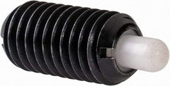 Gibraltar - M8 x 1.25, 16mm Thread Length, 5mm Plunger Projection, Steel Threaded Spring Plunger - 3.43mm Max Plunger Diam, 0.23 Kg Init End Force, 4.54 Kg Final End Force - A1 Tooling