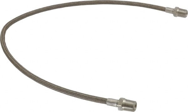 Made in USA - 24" OAL, 1/4" ID, 3,000 Max psi, Flexible Metal Hose Assembly - A1 Tooling