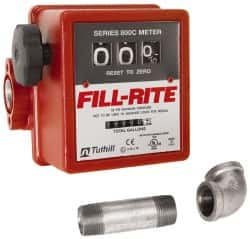 Tuthill - 3/4" NPT Port Fuel Flowmeter - 50 Max psi, 5 to 20 GPM, Aluminum - A1 Tooling