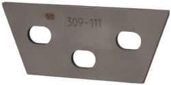 Kennametal - 1/8" Insert Width, Cutoff & Grooving Support Blade for Indexables - 1-1/2" Max Depth of Cut, 1/8" Blade Width - A1 Tooling