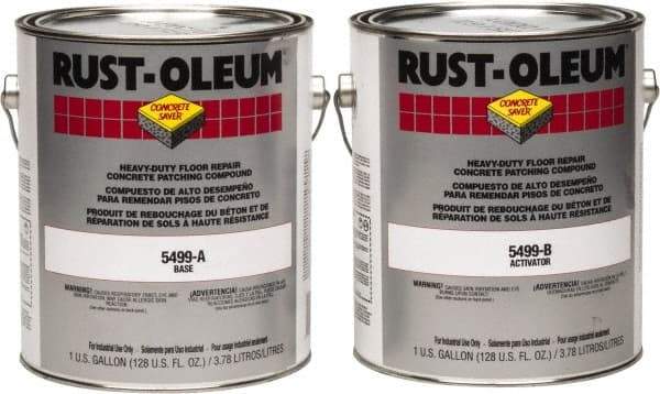 Rust-Oleum - 2 Gal Floor Repair - Gray, 12.5 Sq Ft/Gal at 1/8" Coverage - A1 Tooling