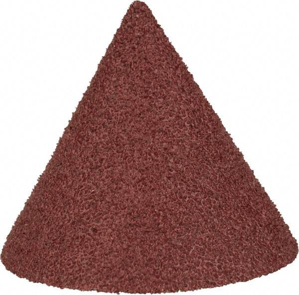 Superior Abrasives - 1-1/2" Diam 60 Grit 60° Included Angle Cone Center Lap - Aluminum Oxide, Medium Grade, Lock Nut Mount - A1 Tooling