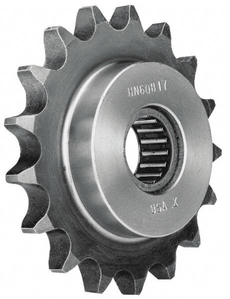 Browning - 1-3/4" Outside Diam, Steel, Chain Idler Sprocket - Chain Size 35 - A1 Tooling