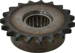 Browning - 3.28" Outside Diam, Steel, Chain Idler Sprocket - Chain Size 40 - A1 Tooling