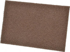 3M - Medium Grade, Aluminum Oxide Hand Pad - Tan, 6" Wide x 9" Long, Nonwoven - A1 Tooling