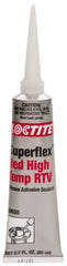 Loctite - 80 mL Tube Red RTV Silicone Joint Sealant - 30 min Tack Free Dry Time, 24 hr Full Cure Time, Series 135 - A1 Tooling