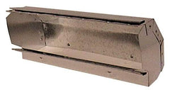 Made in USA - 3-1/4" ID Galvanized Duct Shortway 90° Stack El - 10" Long, Standard Gage, 45 Piece - A1 Tooling