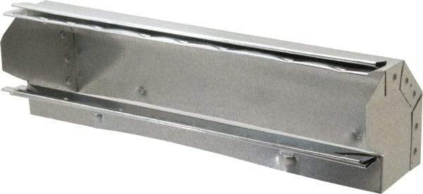 Made in USA - 2-1/4" ID Galvanized Duct Shortway 90° Stack El - 12" Long, Standard Gage, 35 Piece - A1 Tooling