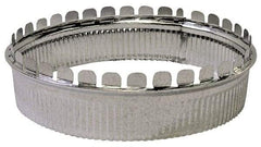 Made in USA - 8" ID Galvanized Duct Round Starting Collar - Standard Gage, 50 Piece - A1 Tooling