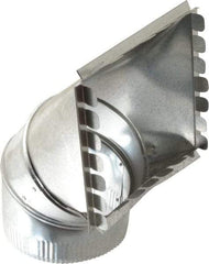 Made in USA - 6" ID Galvanized Duct Square Takeoff - 6-1/2" Long x 6-1/2" Wide, Standard Gage, 32 Piece - A1 Tooling