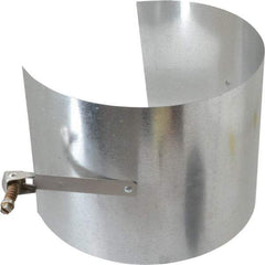 Made in USA - 5" ID Galvanized Duct Drawband - 5" Long, Standard Gage, 25 Piece - A1 Tooling