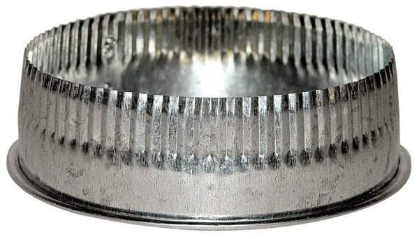 Made in USA - 7" ID Galvanized Duct Tee Cover with Crimp - Standard Gage, 40 Piece - A1 Tooling