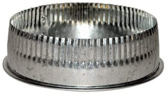 Made in USA - 8" ID Galvanized Duct Tee Cover with Crimp - Standard Gage, 30 Piece - A1 Tooling