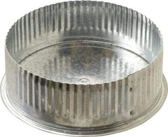 Made in USA - 6" ID Galvanized Duct Tee Cover with Crimp - Standard Gage, 30 Piece - A1 Tooling